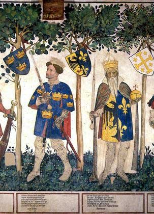 Le roi Arthur et l'empereur Charlemagne