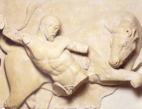 Septième travail (taureau de Crète)