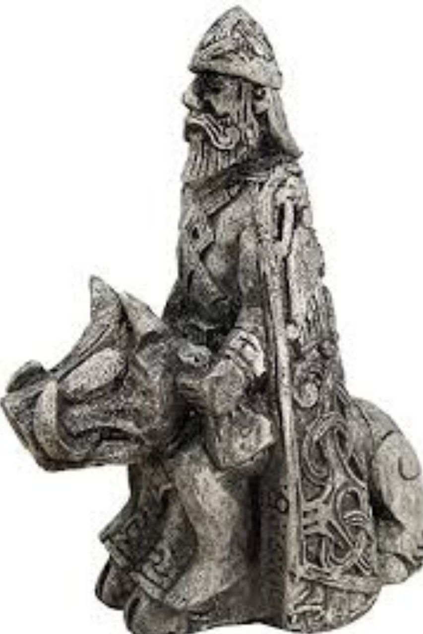 Freyr avec son sanglier, sculpture