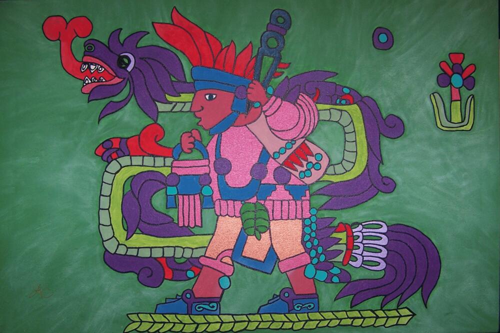 Image du dieu aztèque Quetzalcoatl