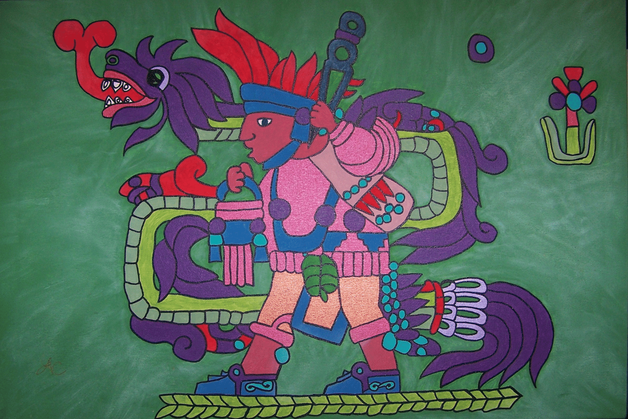 Image du dieu aztèque Quetzalcoatl