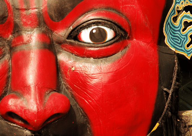 Portrait du dieu chinois de la mort, le roi Yama