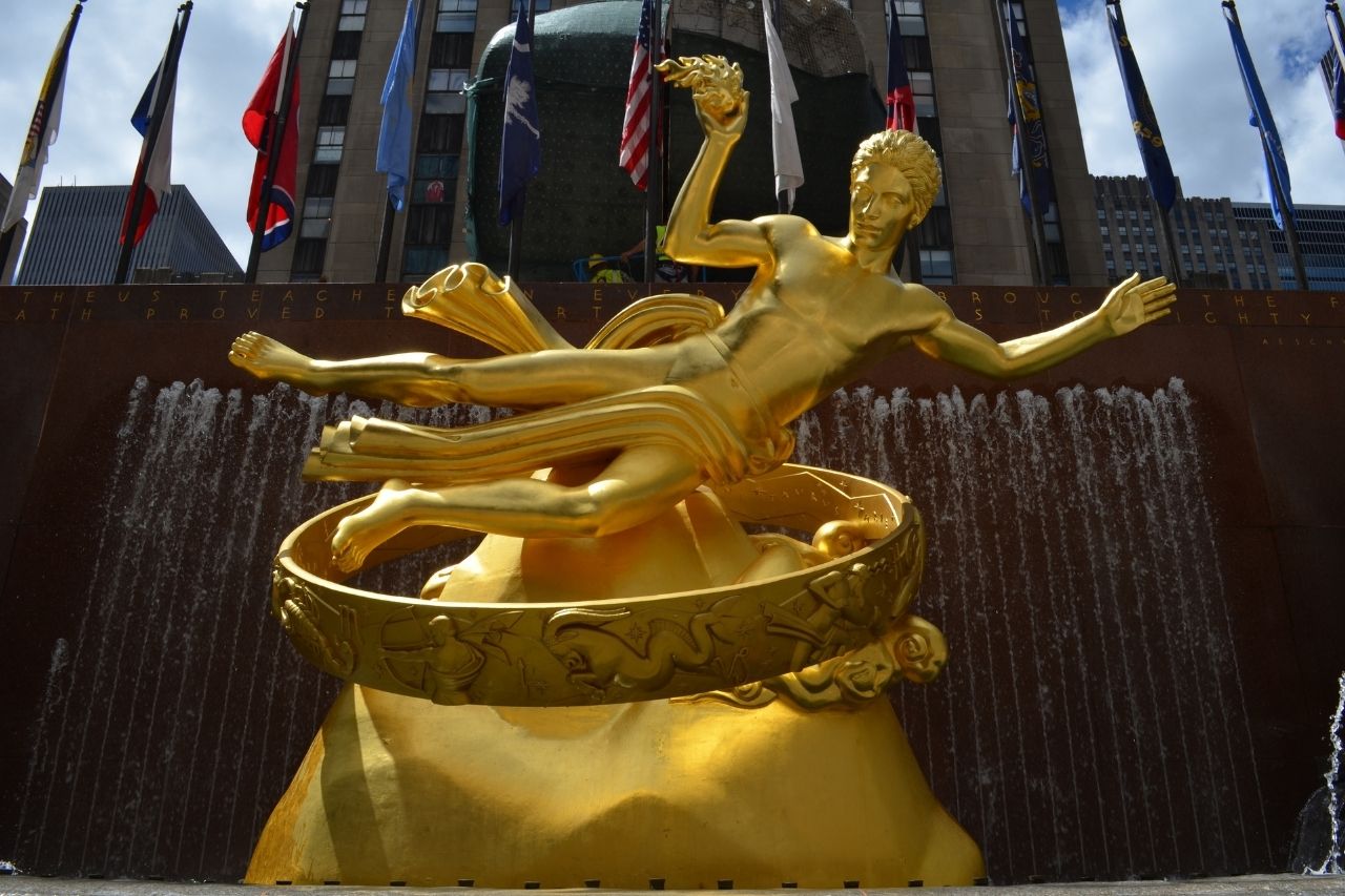 Statue de Prométhée à New York