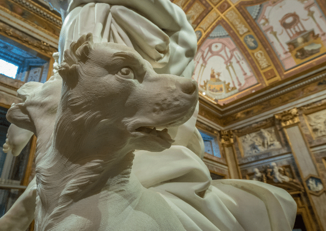 Statue de Cerbère, le chien de Pluto