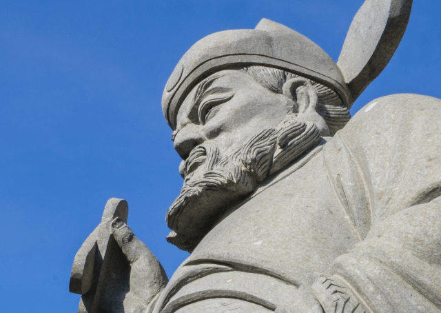 Statue du dieu chinois Erlang Shen