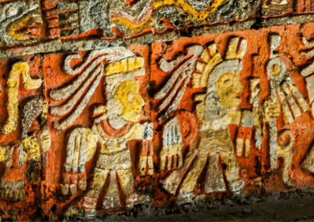 Statue de Huitzilopochtli, le célèbre dieu guerrier aztèque