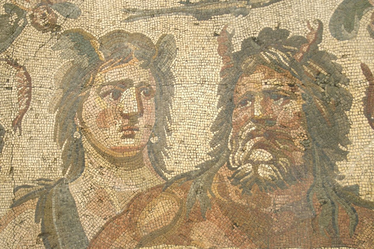 Mosaïque de Tethys et Océanos