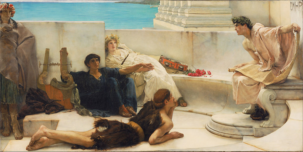 Alma Tadema lisant Homère