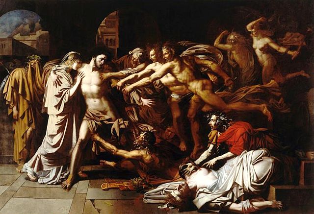 Scène de l'Oreste d'Euripide