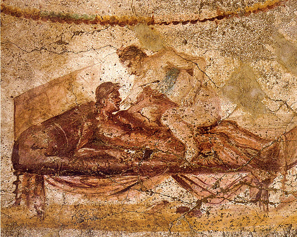 Scène érotique de Pompéi