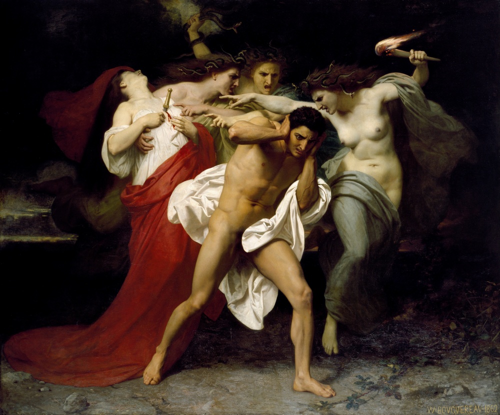 Oreste poursuivi par les Furies — William Adolphe Bouguereau