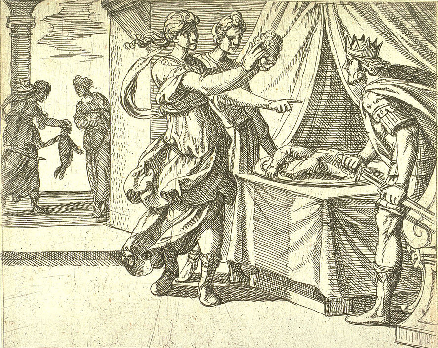 Représentation artistique de la malédiction d'Atrée et Thyeste