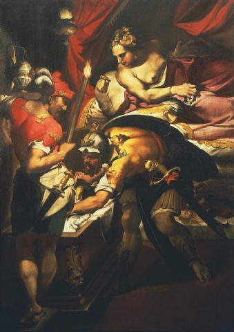 Peinture représentant le festin de Thyeste