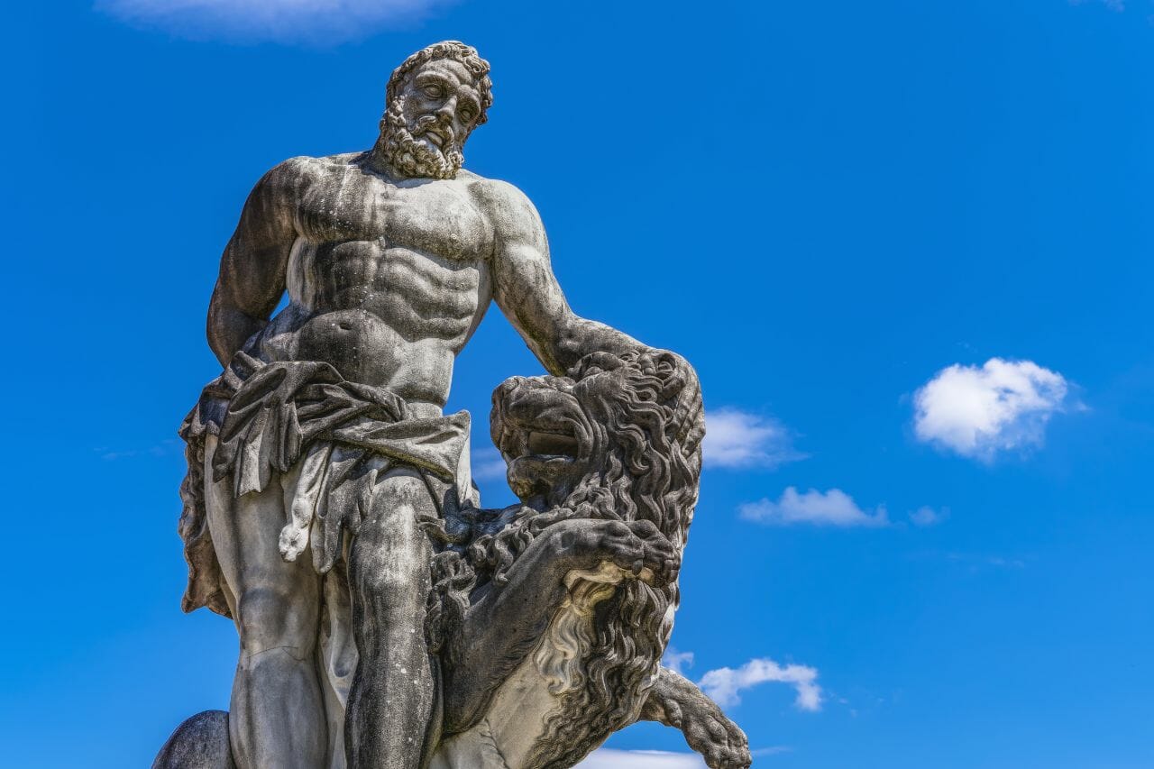 Hercule (Héraclès) contre Achille — Héros de force et de guerre