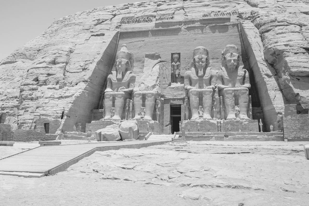Le grand temple de Ramsès II à Abou Simbel en Égypte