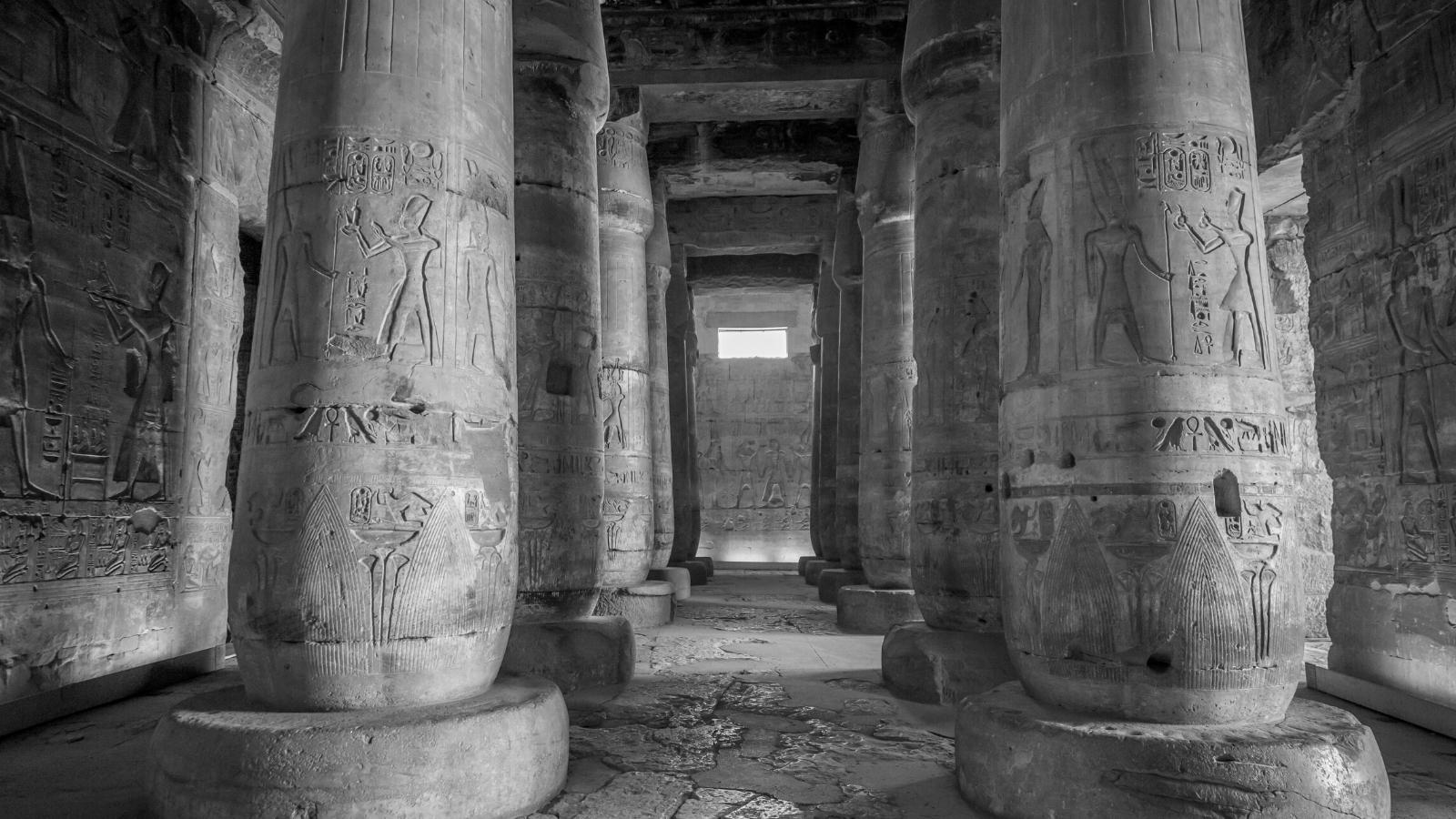 Temple d'Abydos en Égypte