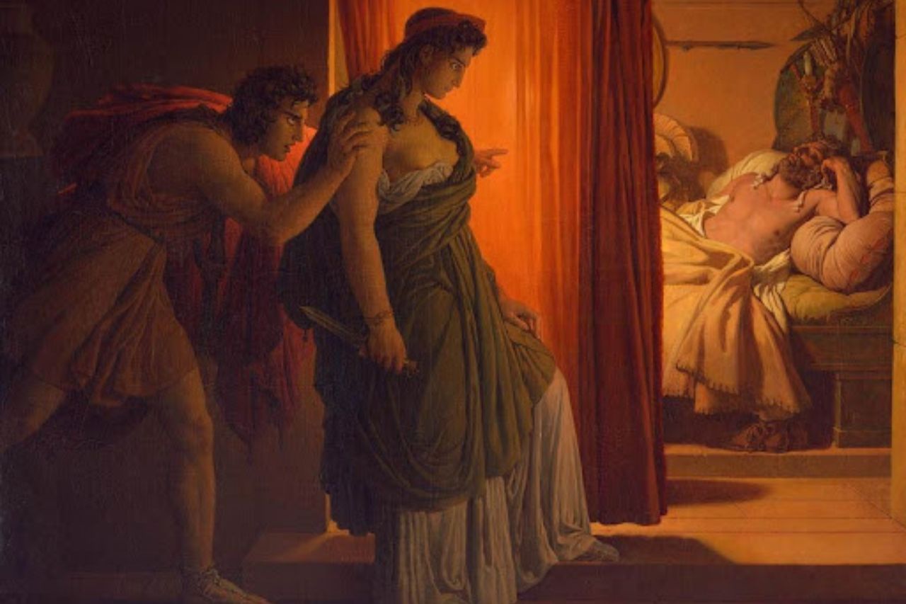 Agamemnon s'emparant de Cassandre comme butin