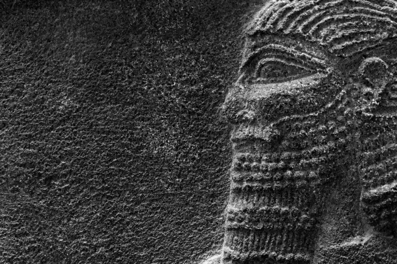 Homme assyrien dans l'Antiquité