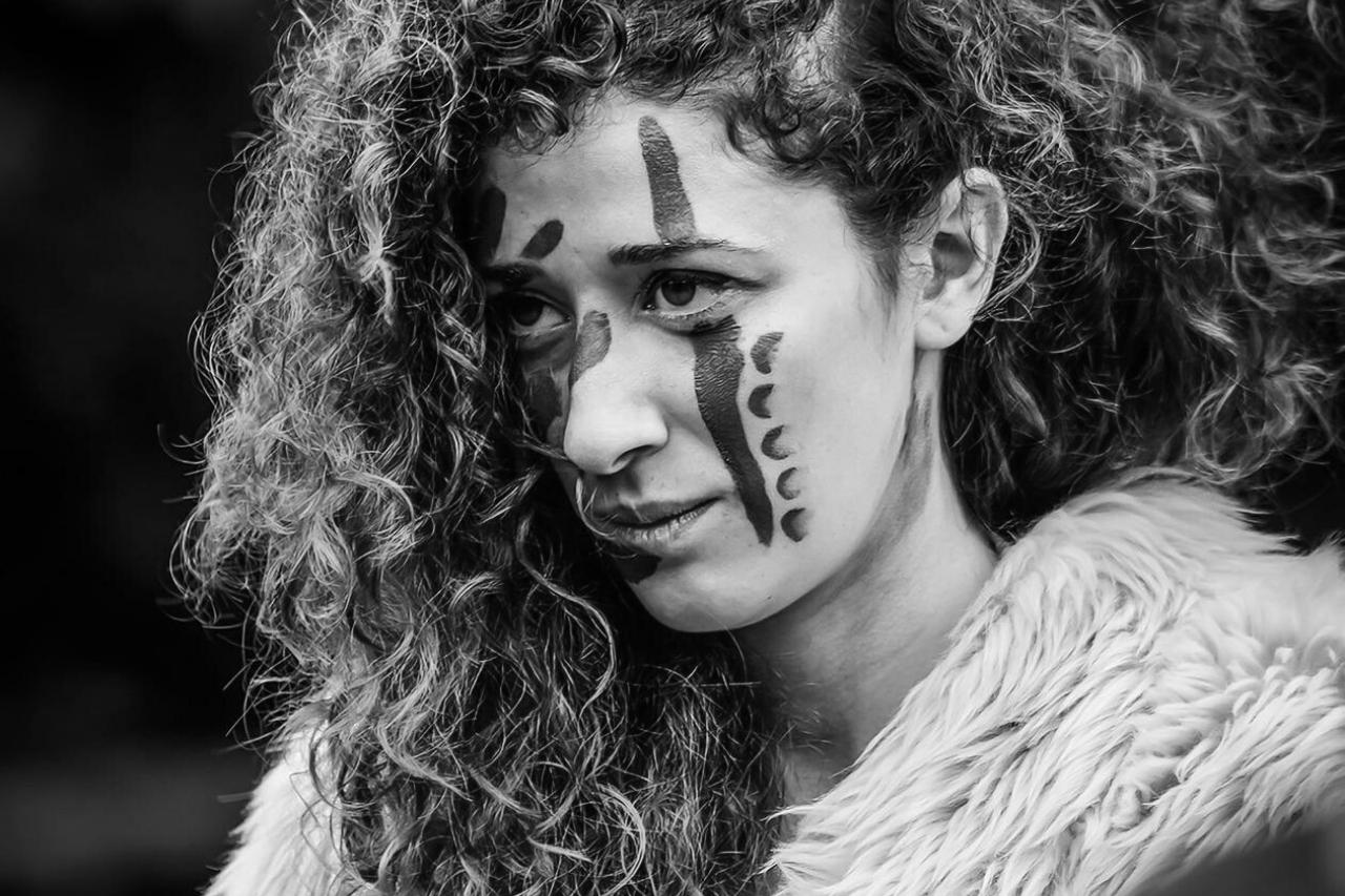 Peinture de guerre celte au pastel des teinturiers : rituels et identité guerrière