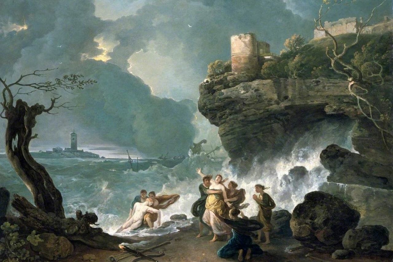 Ceyx et Alcyone — Les amants grecs métamorphosés en martins-pêcheurs par Zeus