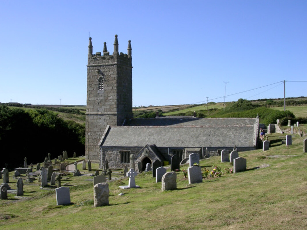 Église St Levan, Cornouailles, dédiée à Selyf, ou Selfan, fils de Geraint. Photo de Jim Champion, CC-BY 2.0