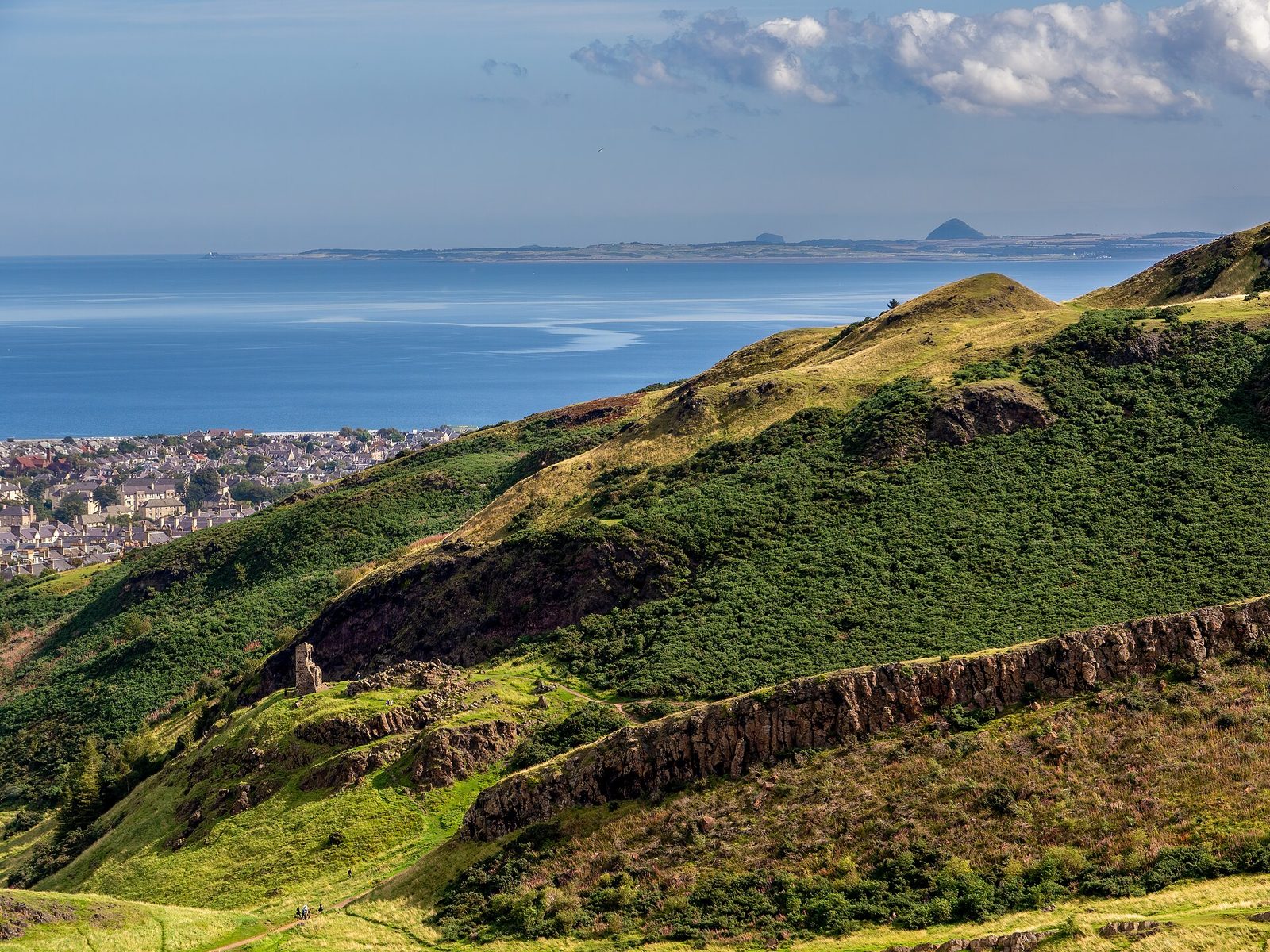 Vue depuis Arthur's Seat vers le nord-est