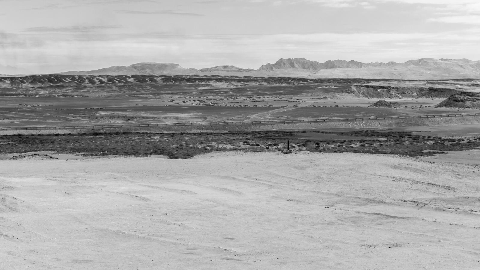 Paysage du désert oriental en Égypte