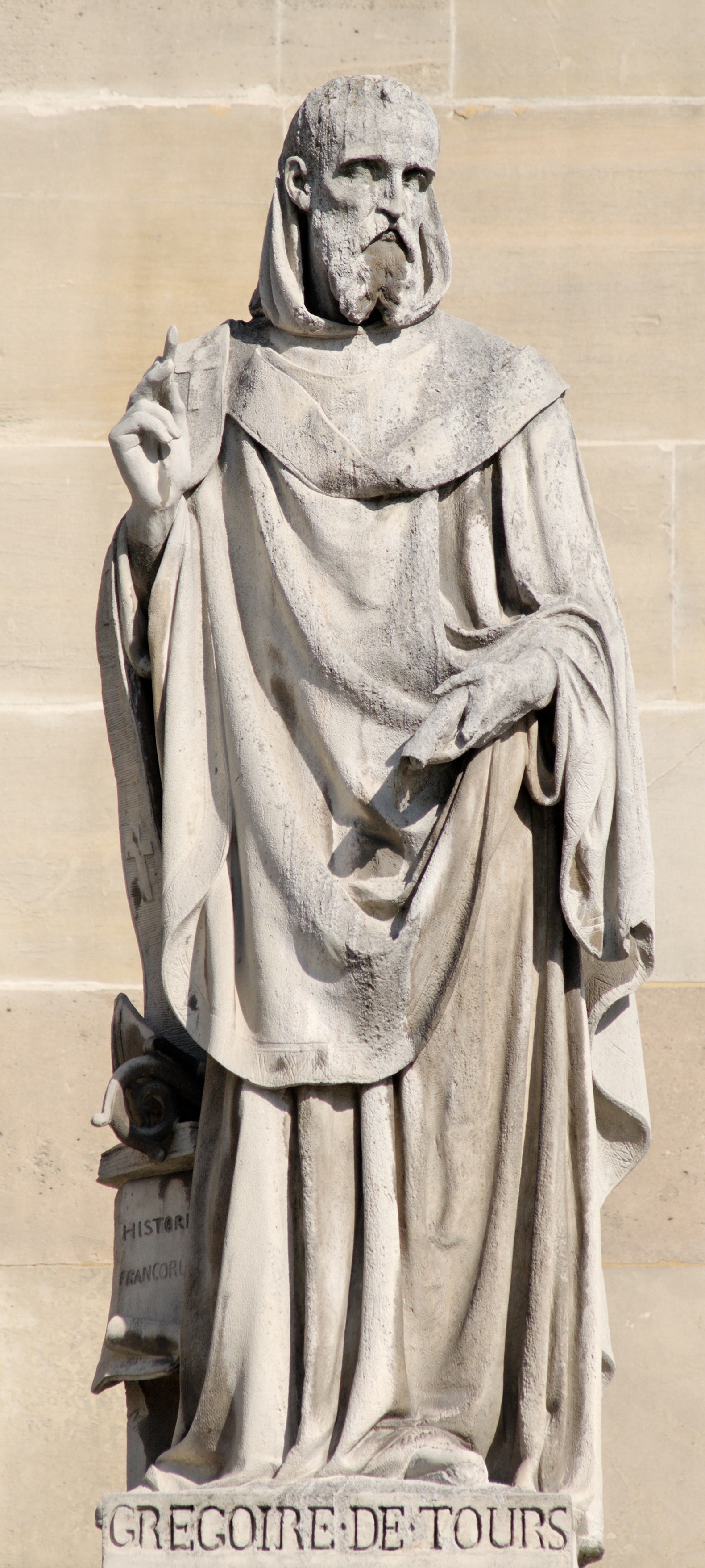 Statue de Grégoire de Tours, Jean Marcellin, XIXe siècle, Louvre, France