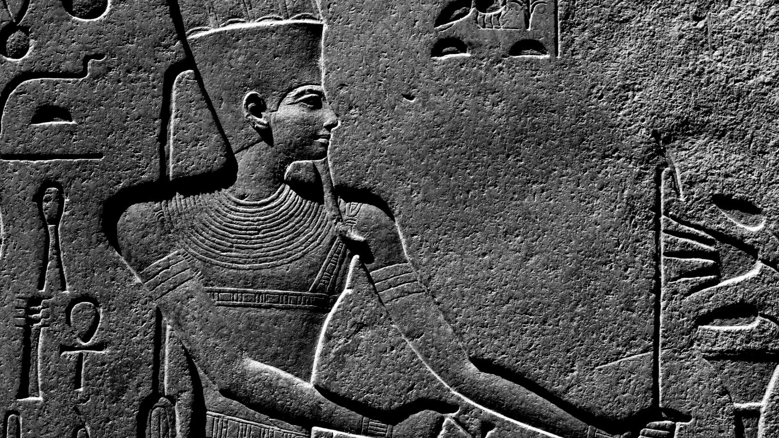 Hiéroglyphes du dieu égyptien Amon