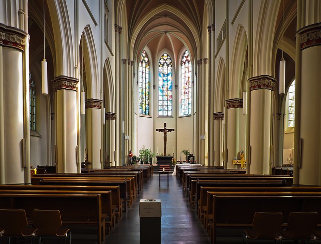 Intérieur d'une église catholique syriaque