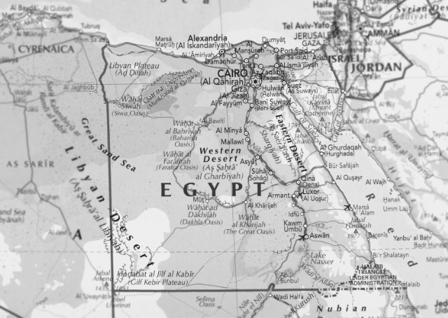 Carte de l'Égypte