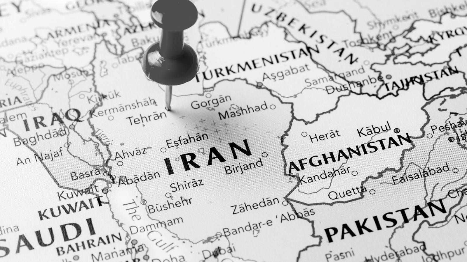 Carte de l'Iran