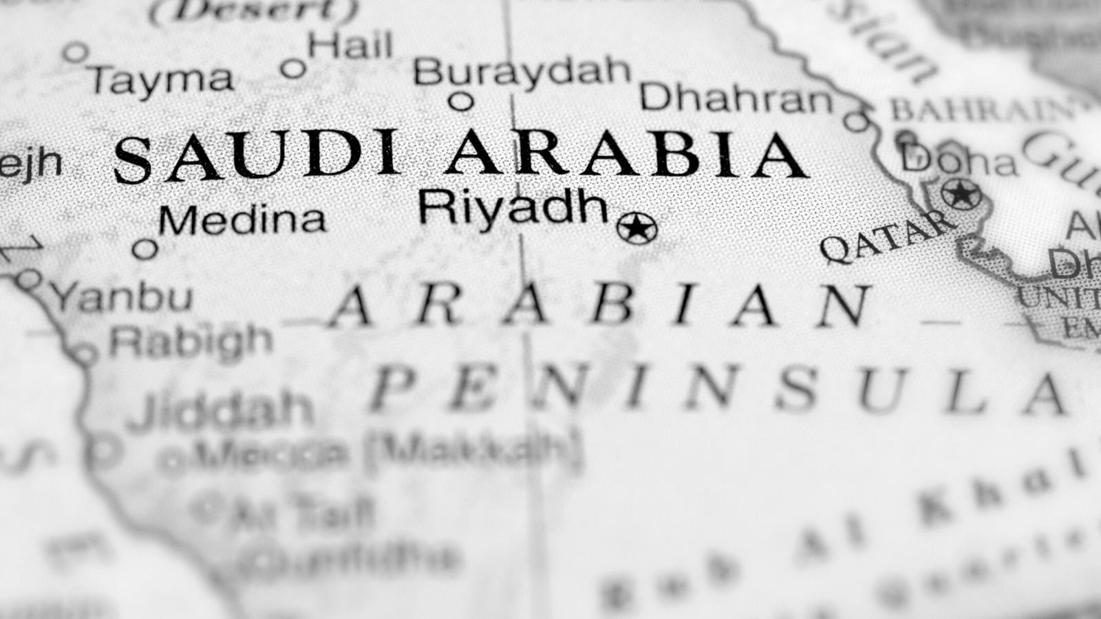 Carte de l'Arabie saoudite