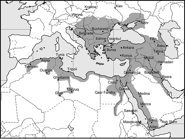 Carte de l'Empire ottoman