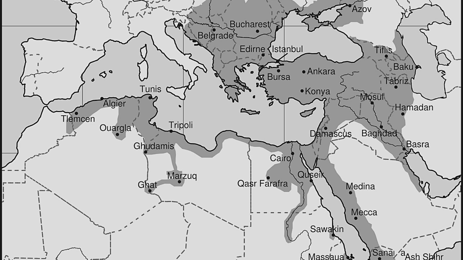 Carte de l'Empire ottoman