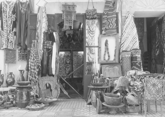 Quartier de la médina au Maroc