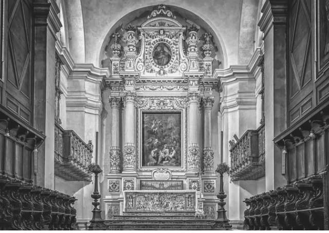 Intérieur d'une église melkite