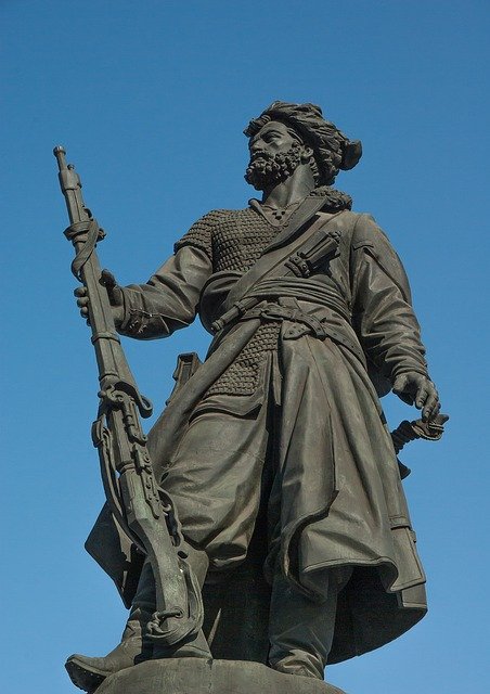 Monument d'un soldat cosaque
