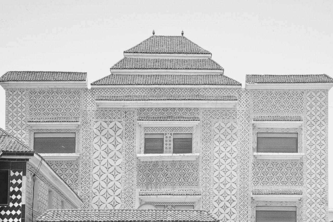 Façade ornée de Nouakchott, Mauritanie