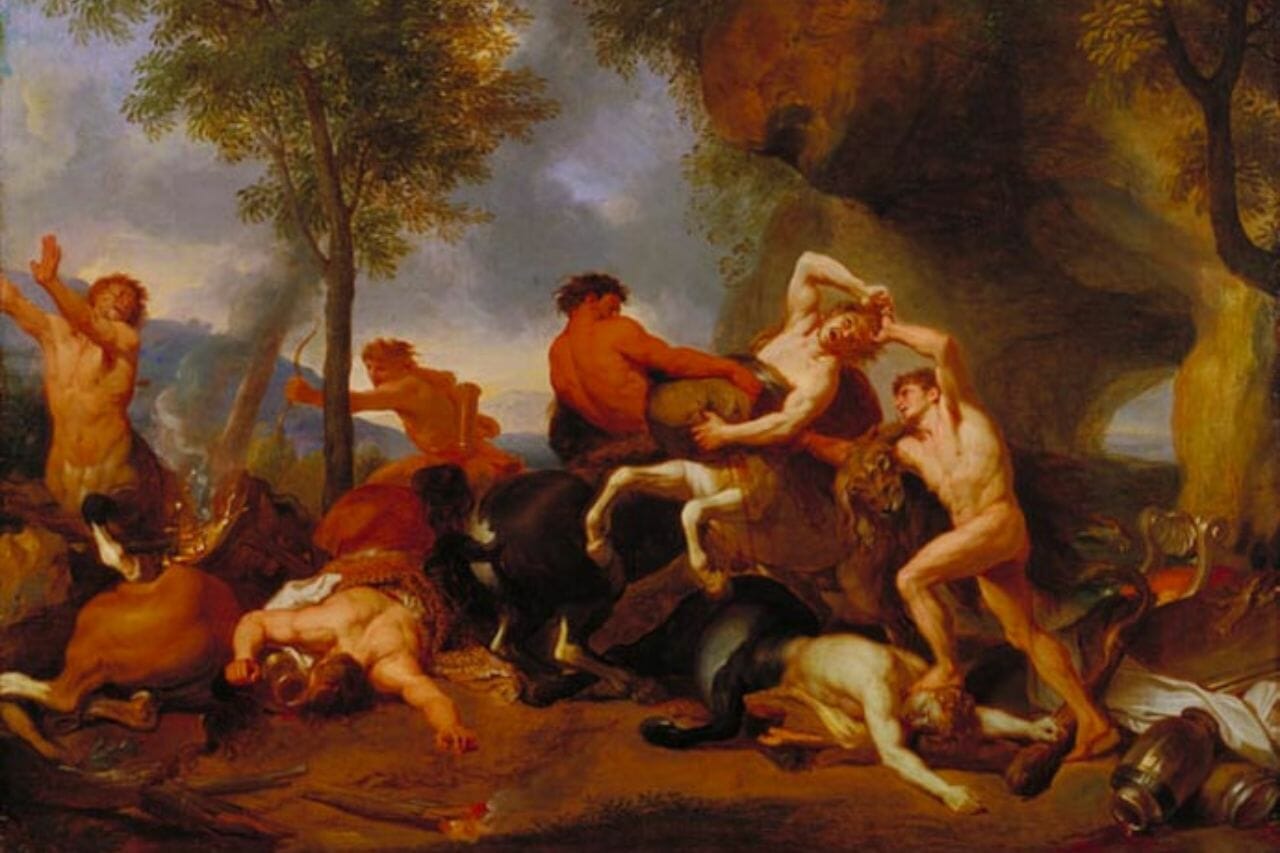 Pholus — Centaure grec, frère de Chiron et ami d'Héraclès