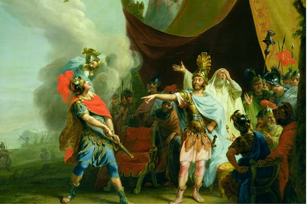 Le rôle de l'orgueil dans l'Iliade : guerriers grecs