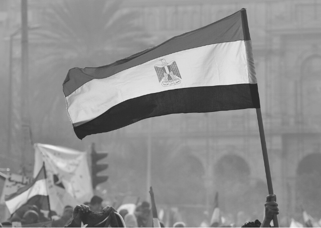 Partisans des Frères musulmans dans les rues d'Égypte
