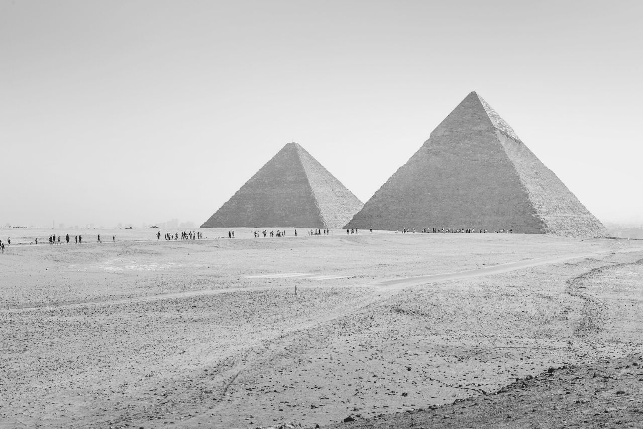 Les pyramides de Gizeh en Égypte